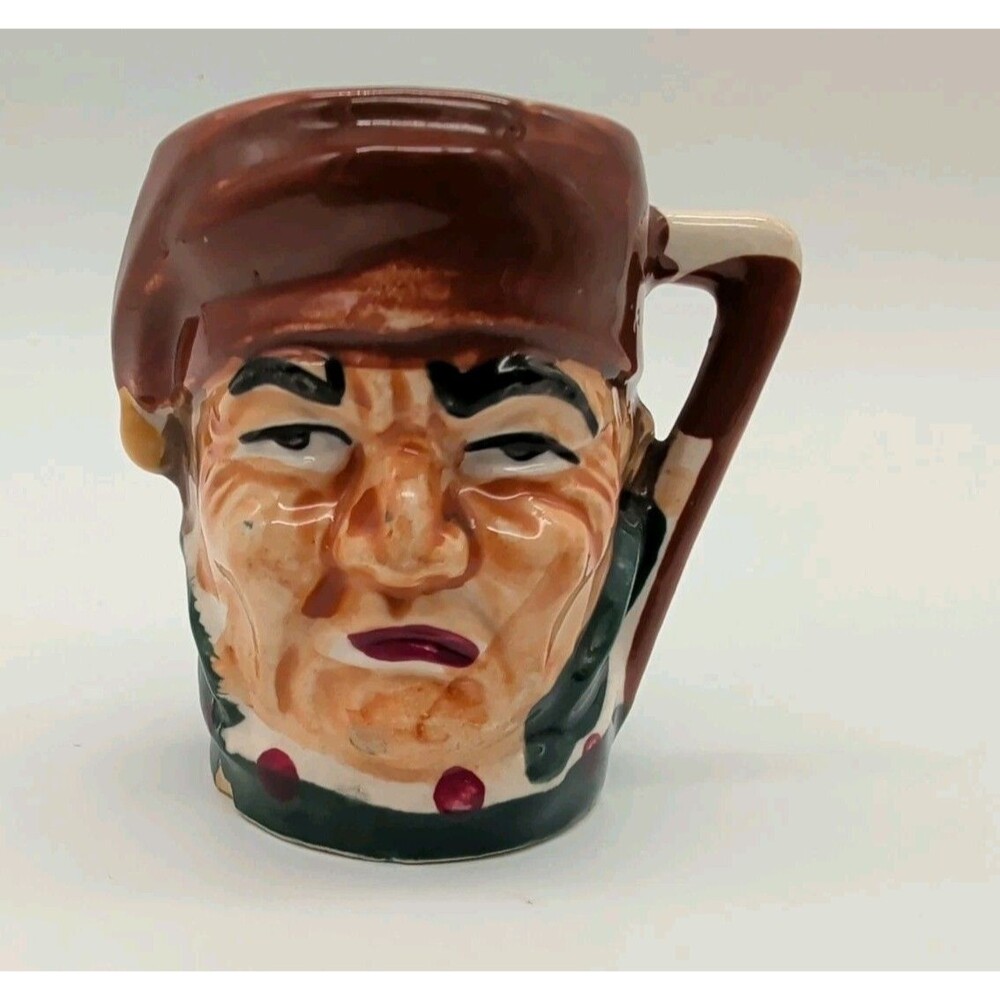 Miniature Toby Face Character Jug Mug MADE IN JAPAN Vintage